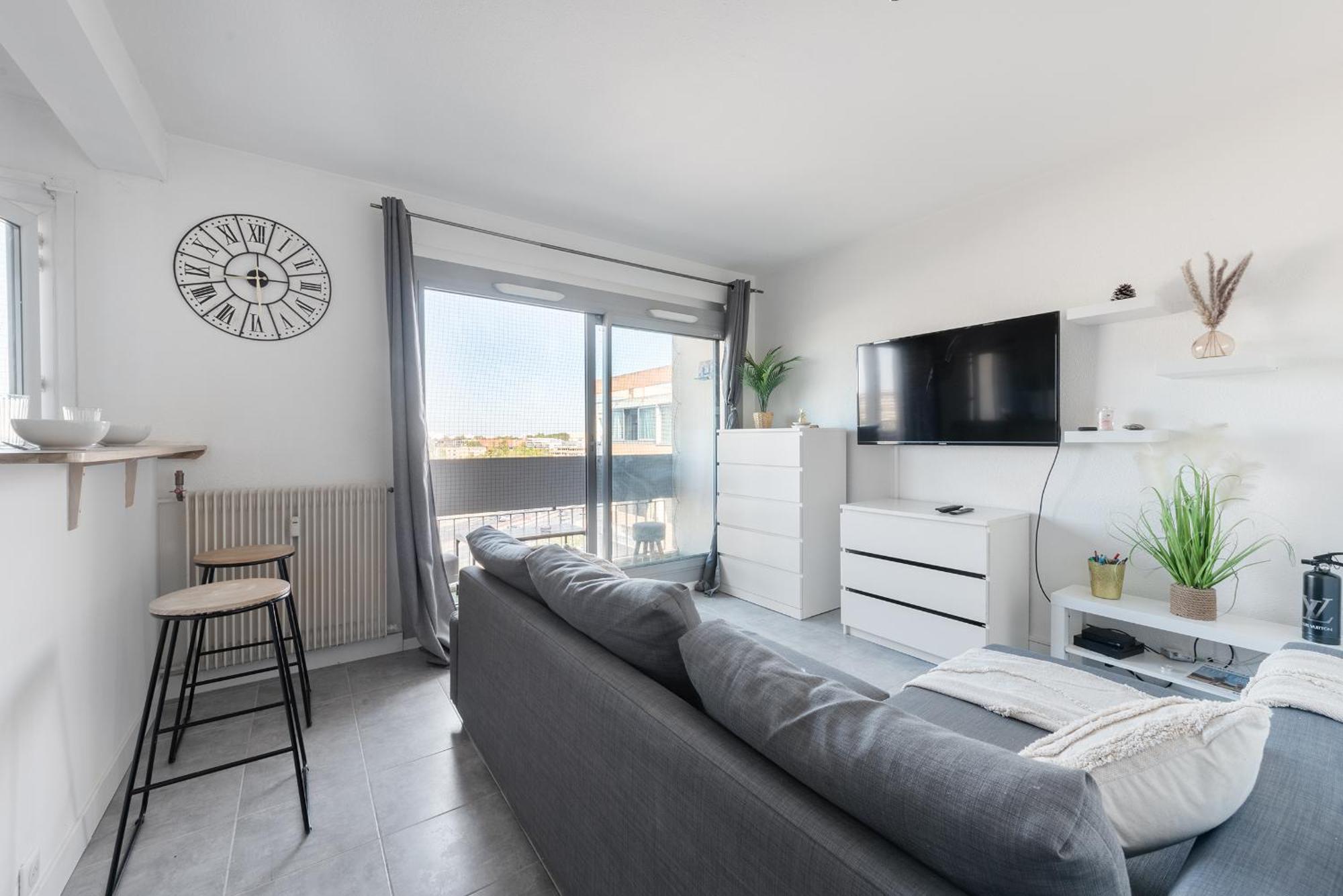 Апартаменты Cosy T2, Terrasse Privee Et Parking Тулуза Экстерьер фото